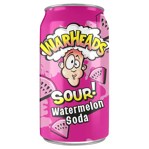 Warheads Sour Soda Watermelon 355 ml