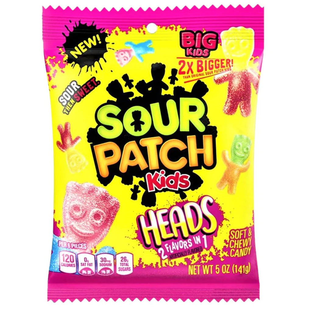 Sour Patch Kids Big Heads Peg 141 Gram