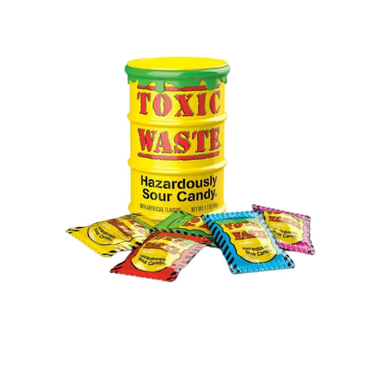 Toxic Waste Yellow Sour Candy Drum 42 Gram