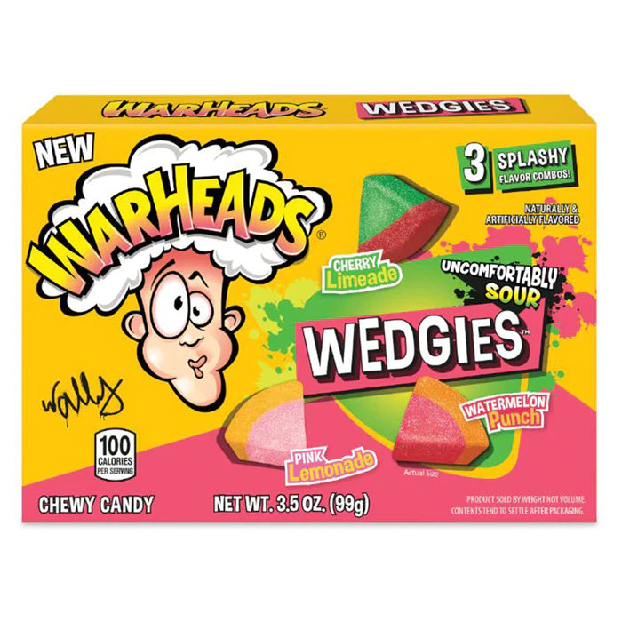 Warheads Wedgies Theatre Box 99 Gram