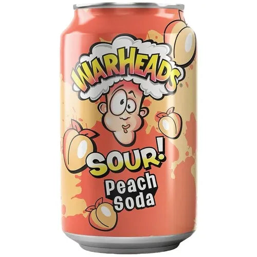 Warheads Sour Soda Peach 355 ml